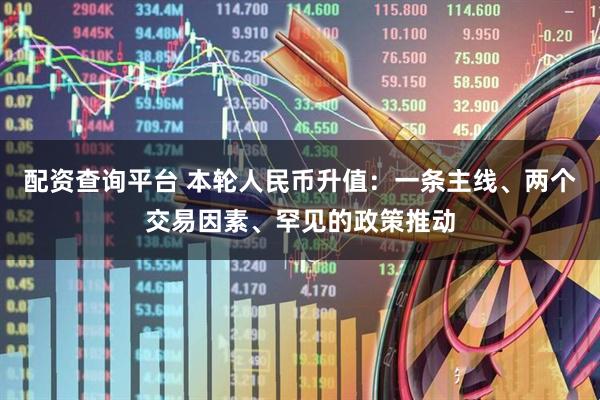 配资查询平台 本轮人民币升值：一条主线、两个交易因素、罕见的政策推动